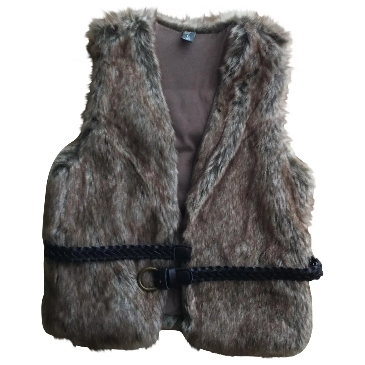 Brown Fur Jacket & coat Zara
