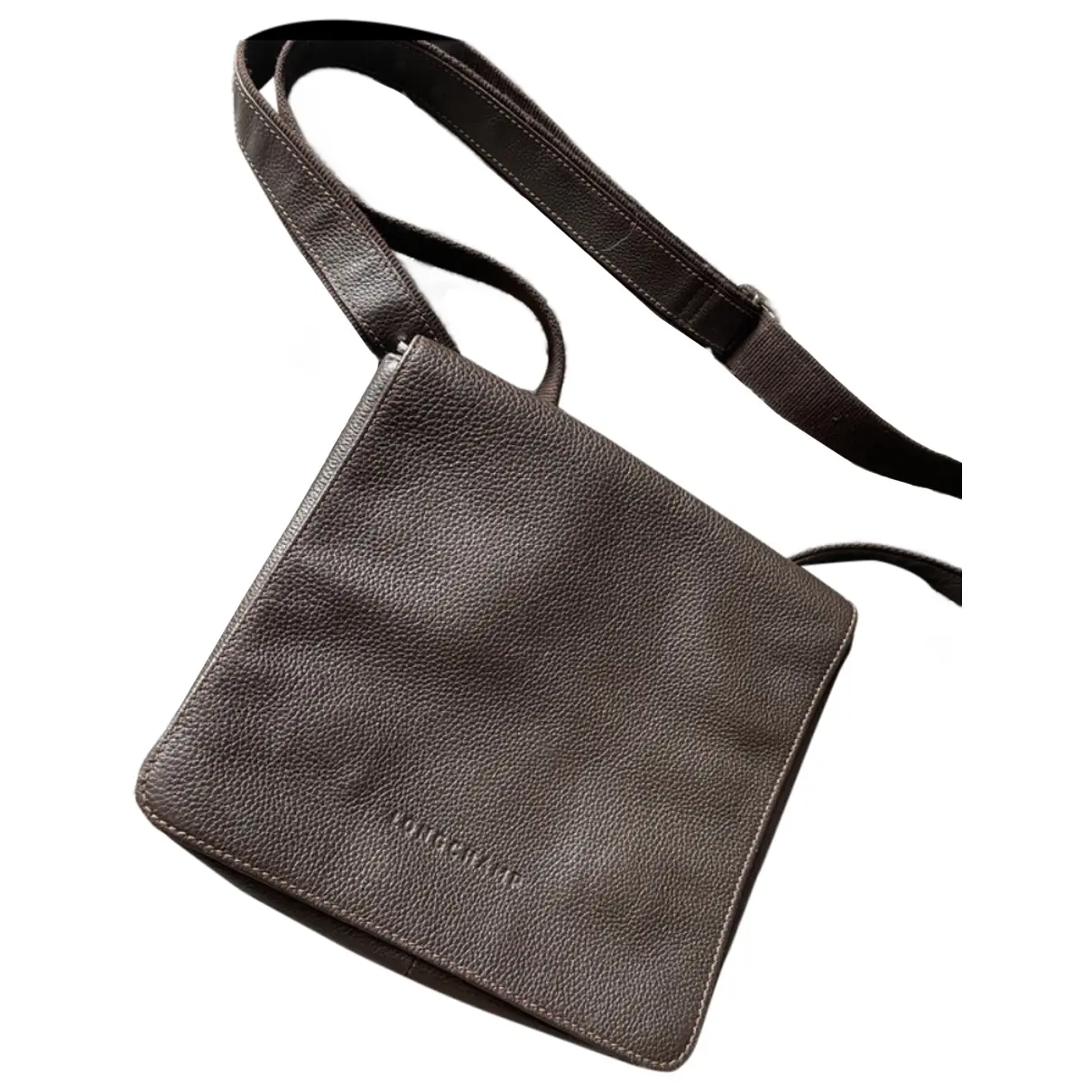 3D leather clutch bag