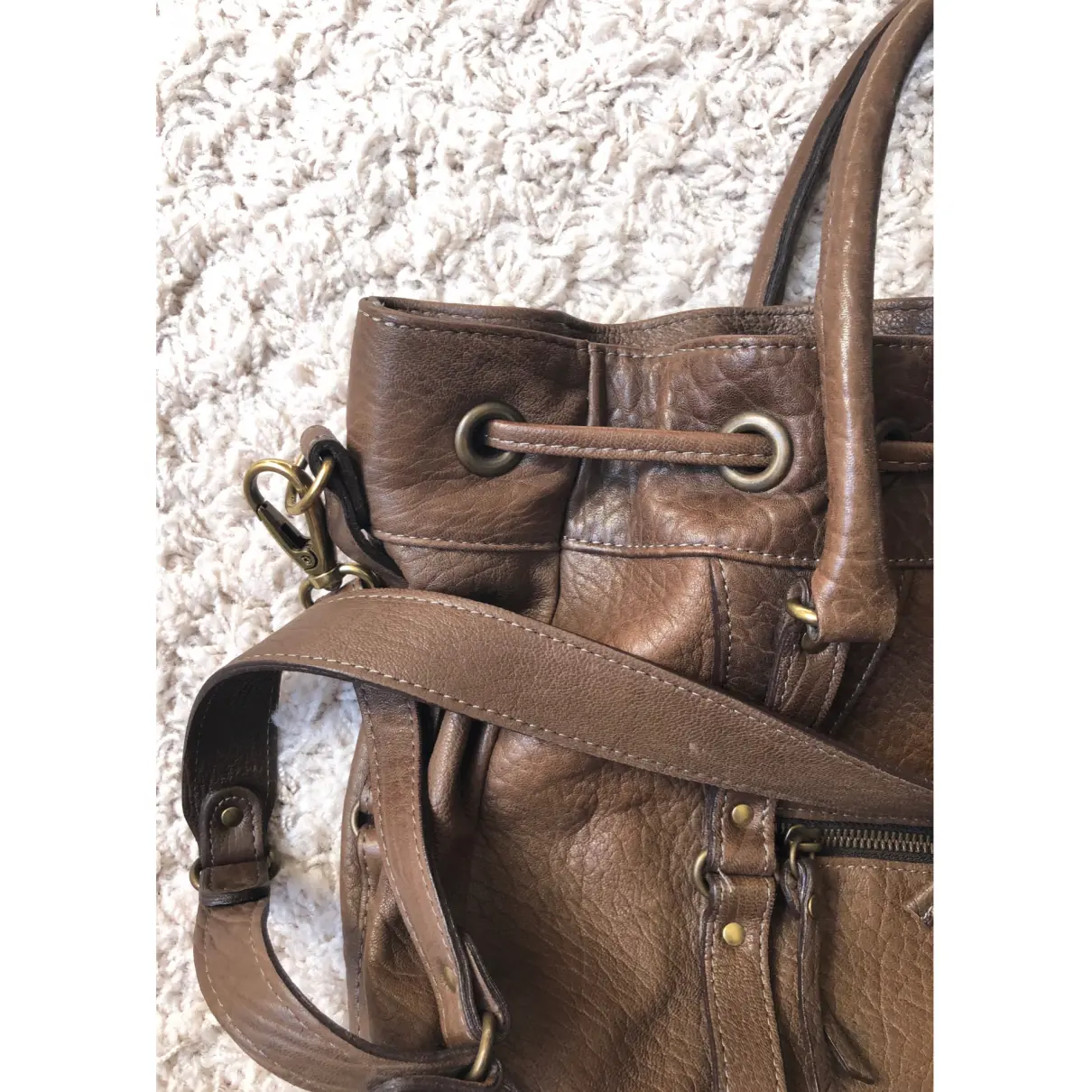 Leather crossbody bag Abaco