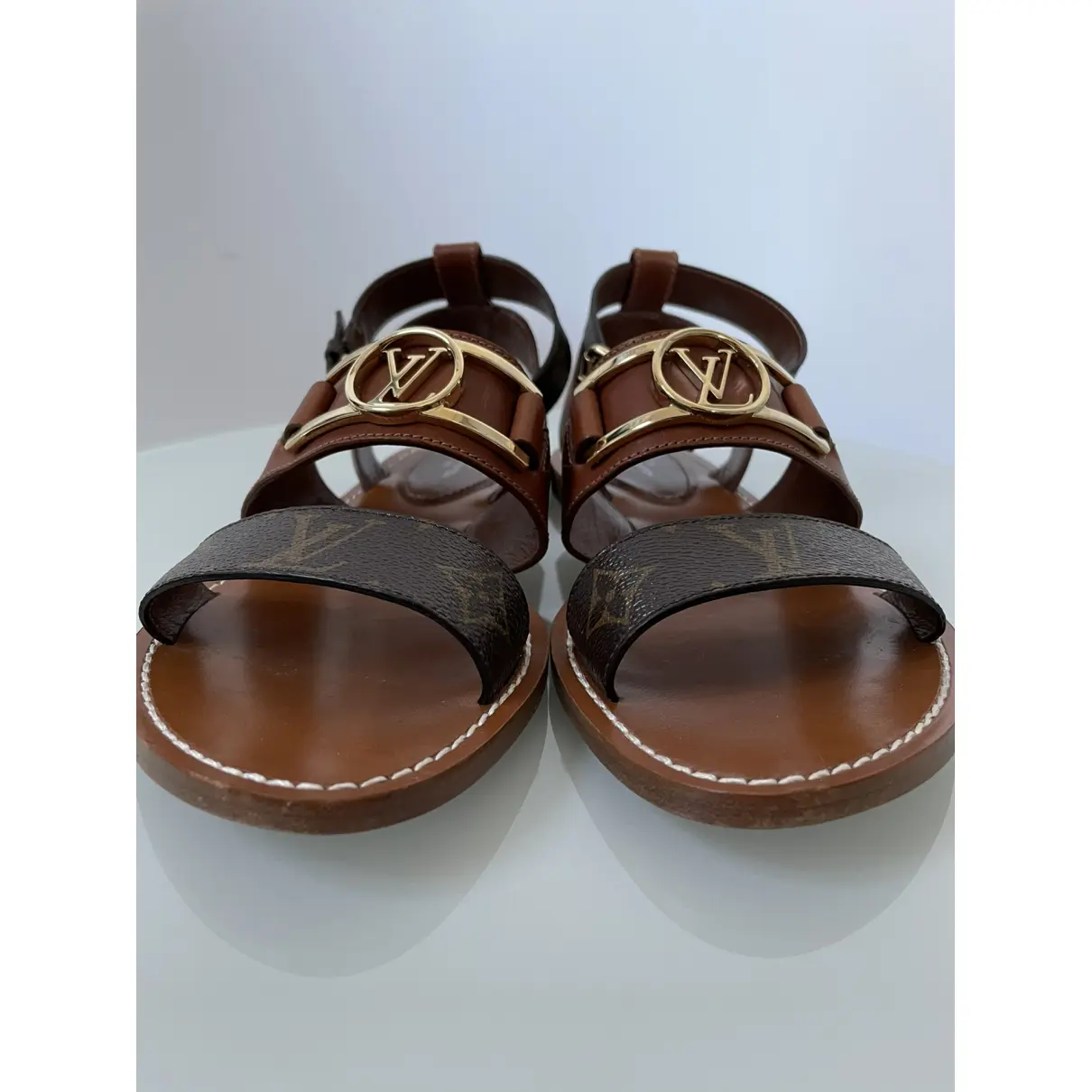 Buy Louis Vuitton Academy leather sandal online