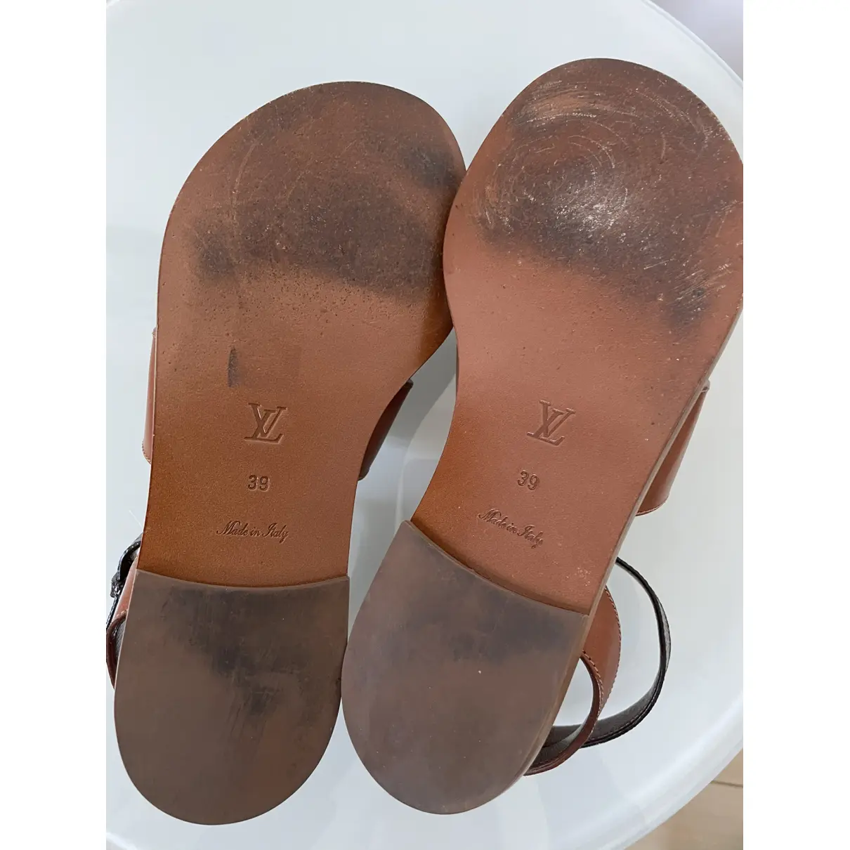 Academy leather sandal Louis Vuitton