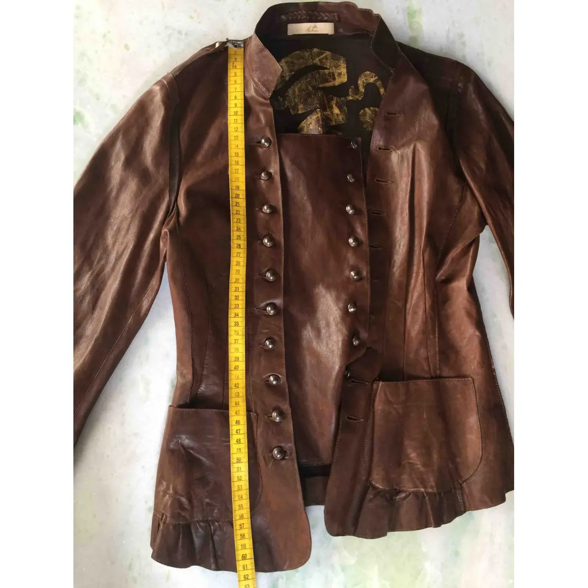 Leather short vest Adored Vintage
