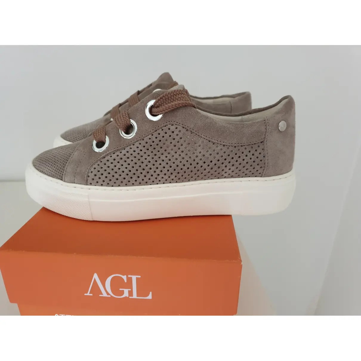 Buy Agl Leather trainers online