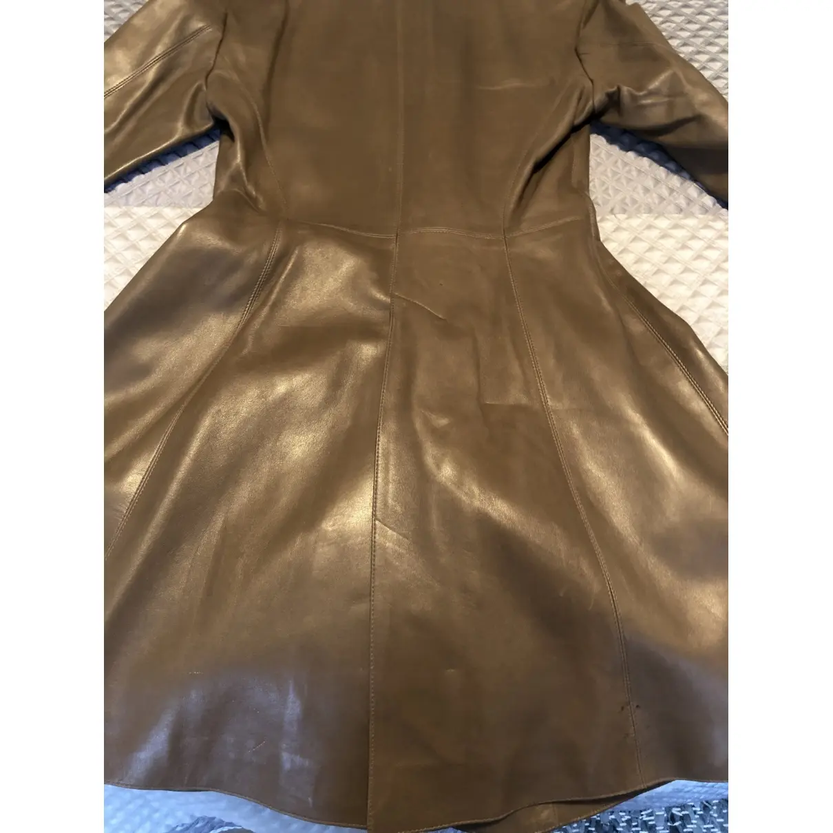 Leather coat Alaïa - Vintage