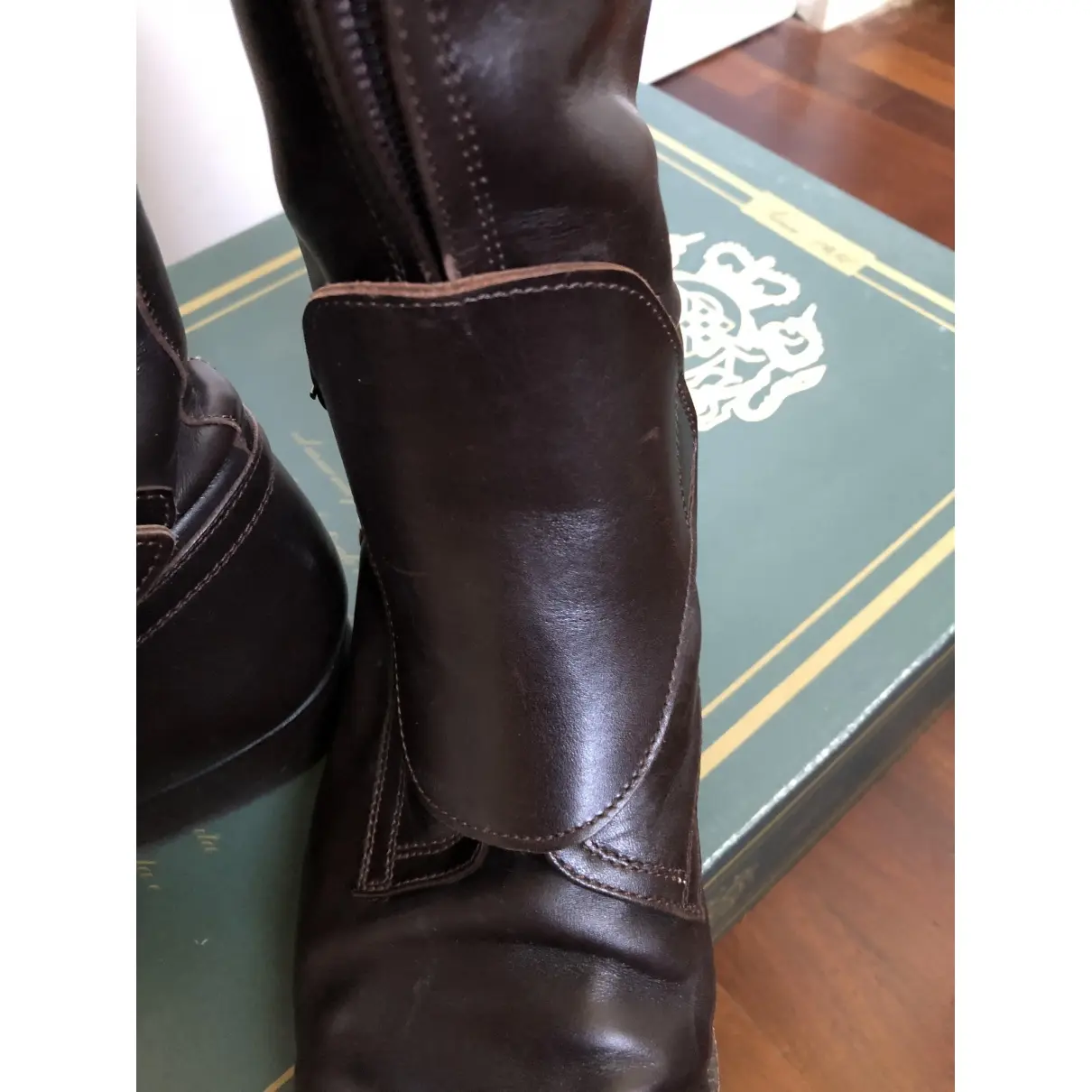 Alberto Fasciani Leather riding boots for sale - Vintage