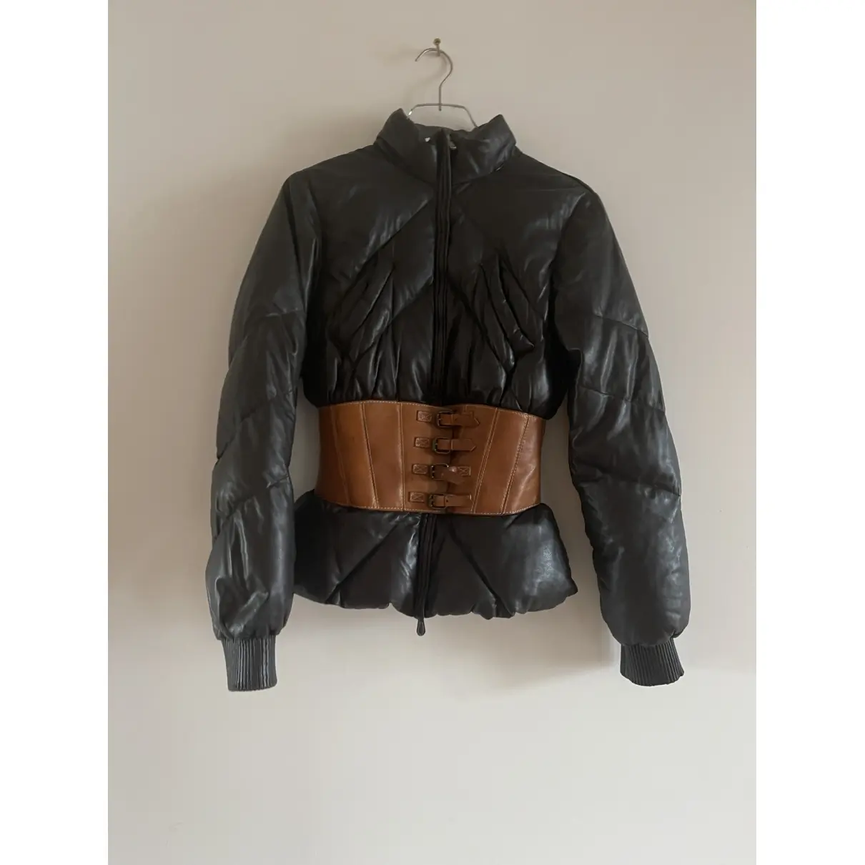 Leather biker jacket Alexander McQueen - Vintage