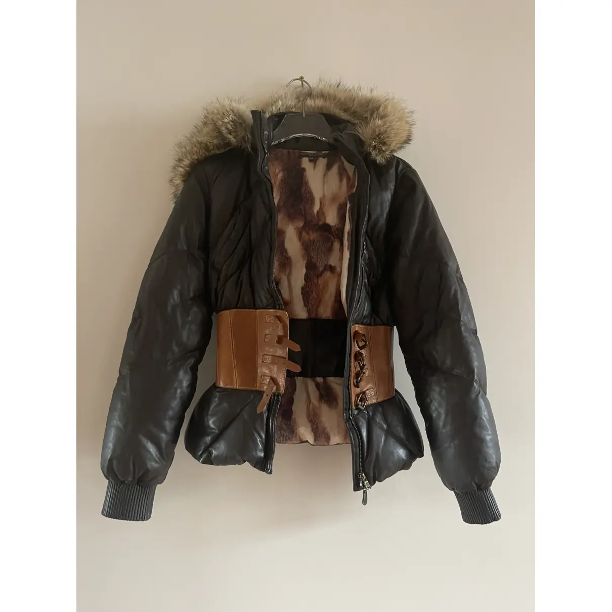 Leather biker jacket Alexander McQueen - Vintage