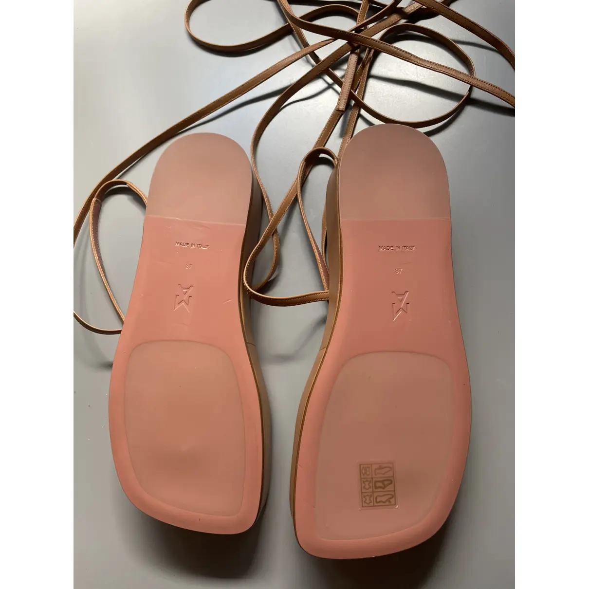 Buy AMINA MUADDI Leather sandal online