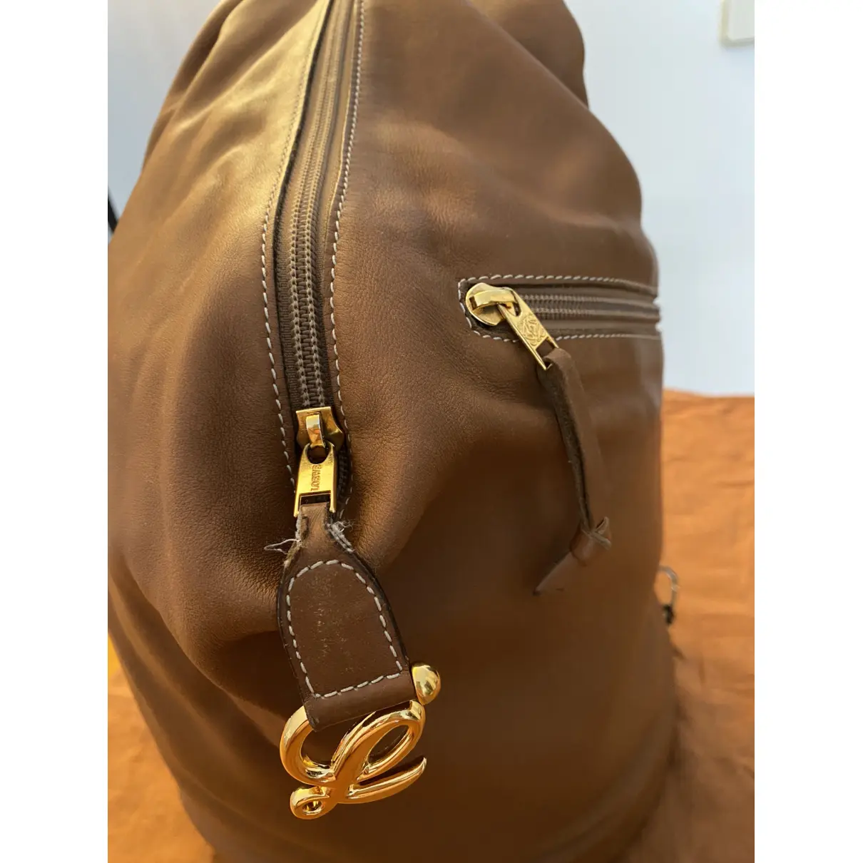 Anton leather backpack Loewe