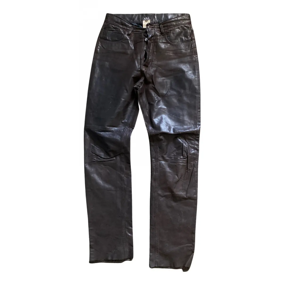 Leather trousers APC