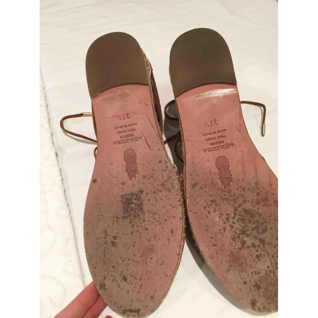 Buy Aquazzura Leather sandals online