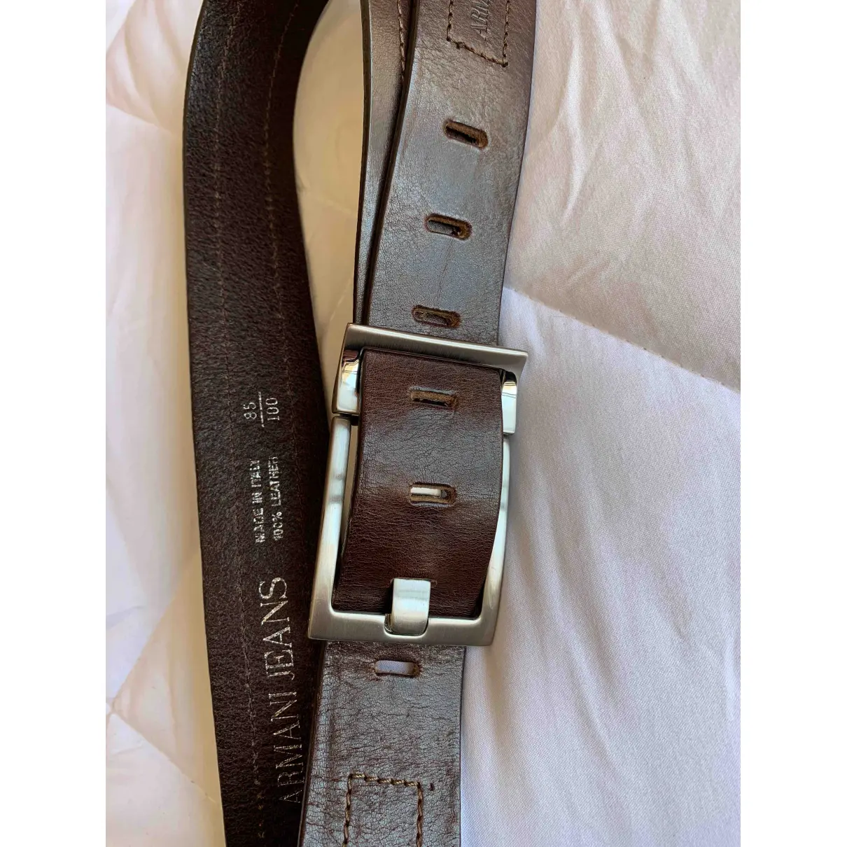 Buy Armani Jeans Leather belt online