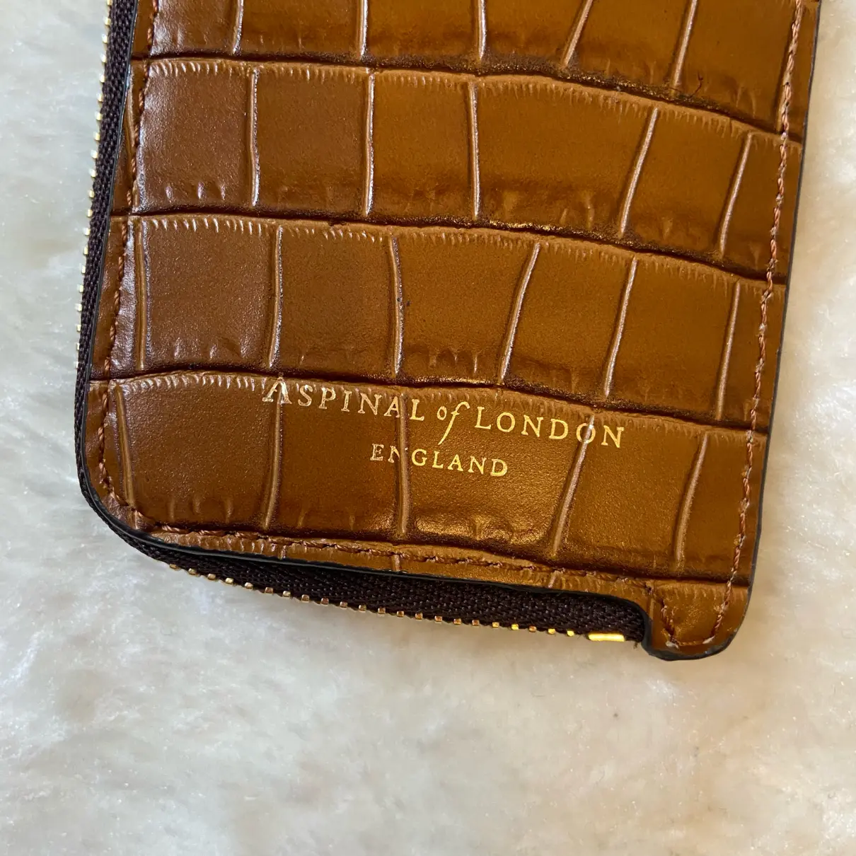 Leather purse Aspinal Of London