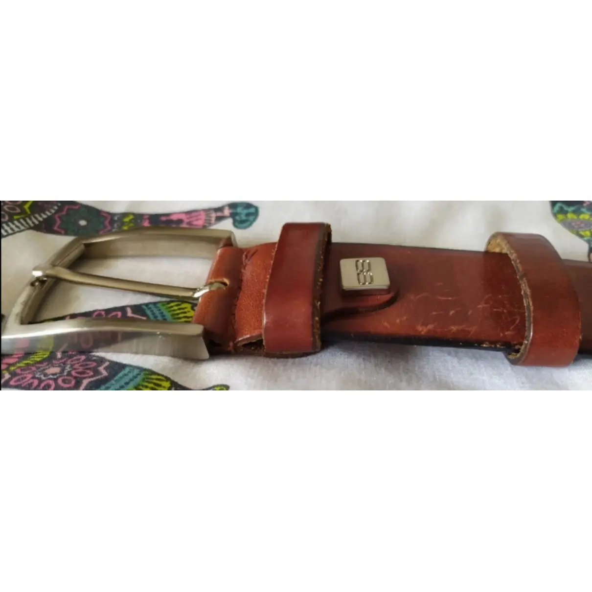 Leather belt Balenciaga - Vintage
