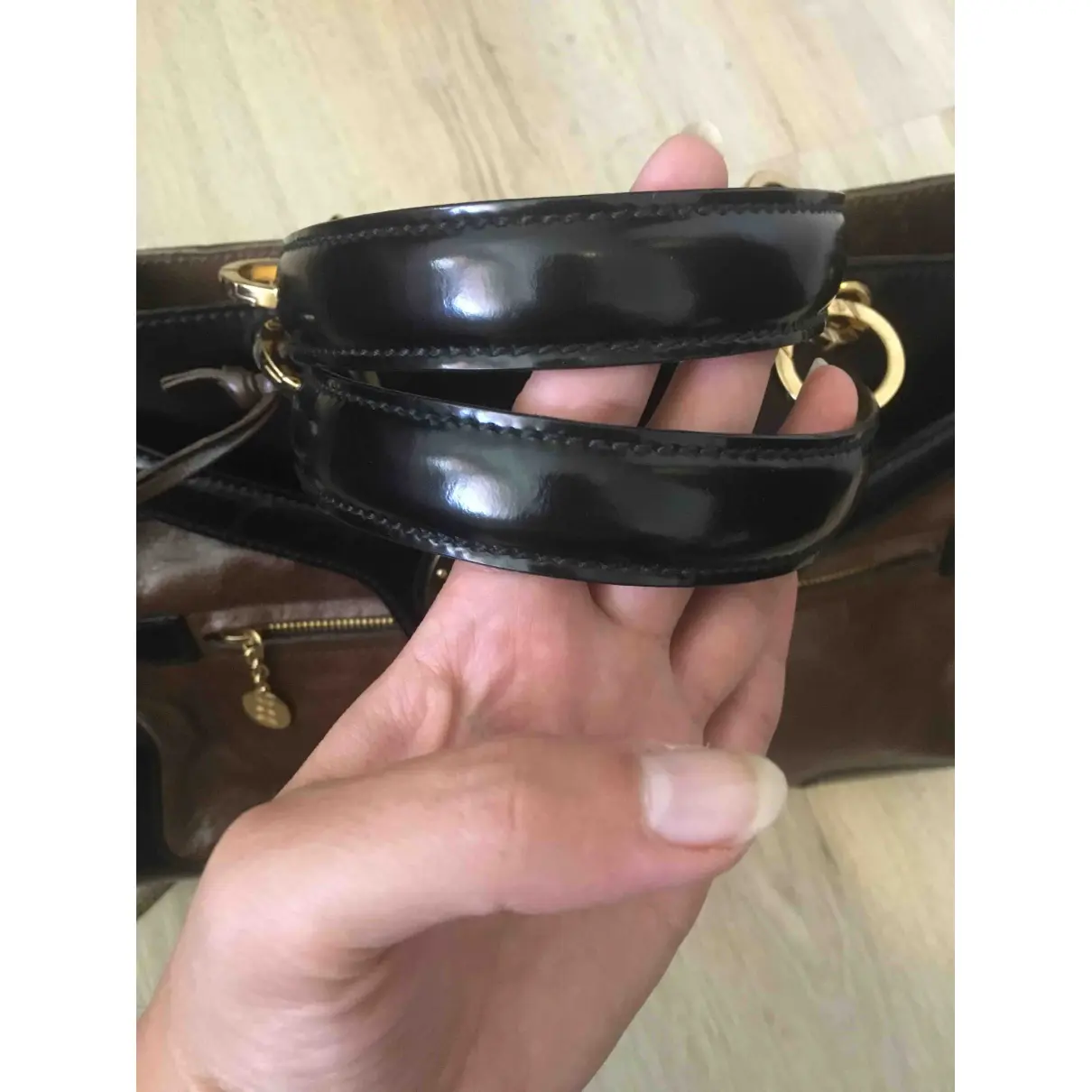 Leather satchel Balenciaga - Vintage