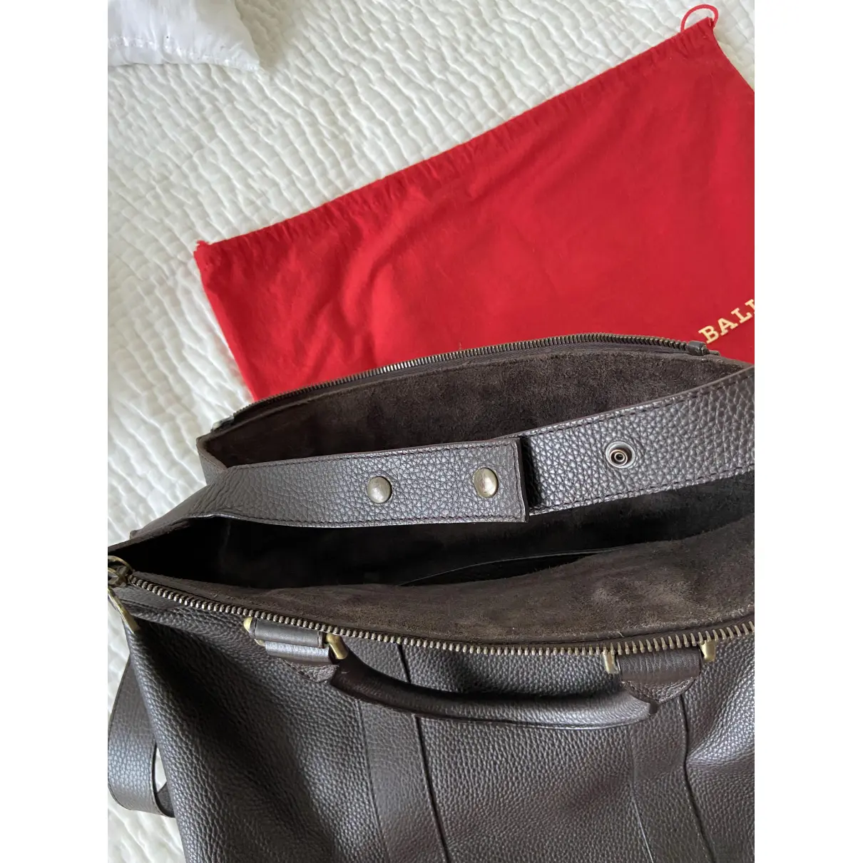 Leather weekend bag Bally - Vintage