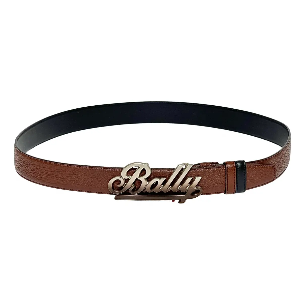 Leather belt Bally