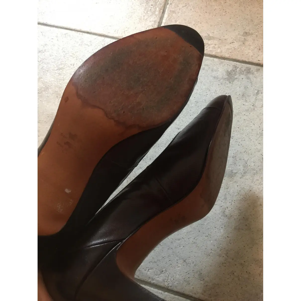 Leather heels Bally - Vintage
