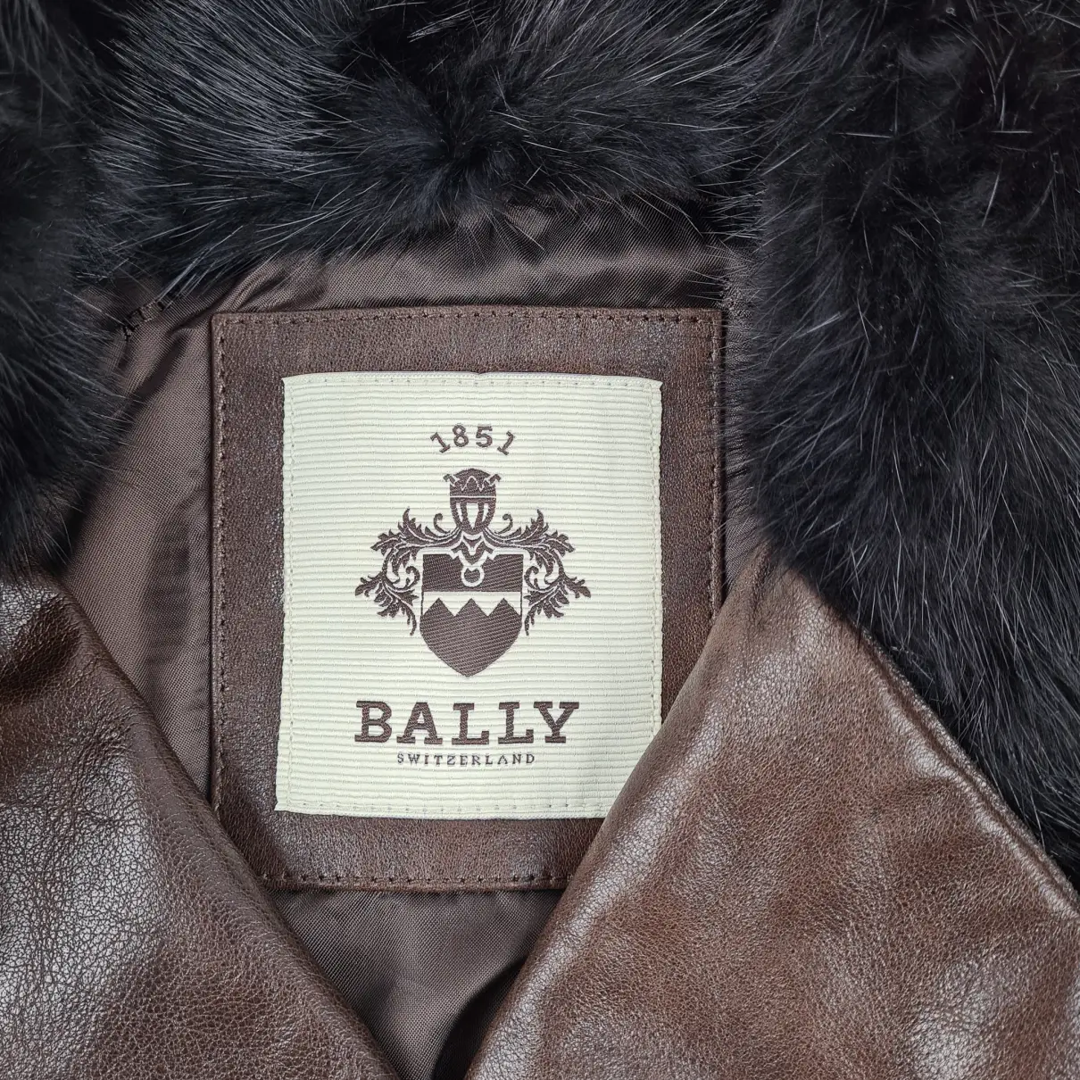 Leather short vest Bally