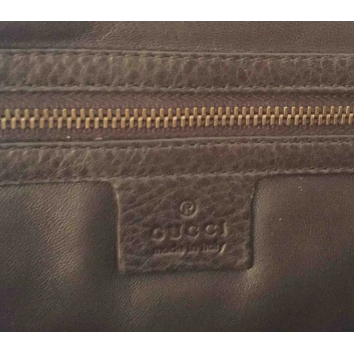 Buy Gucci Bamboo leather clutch bag online