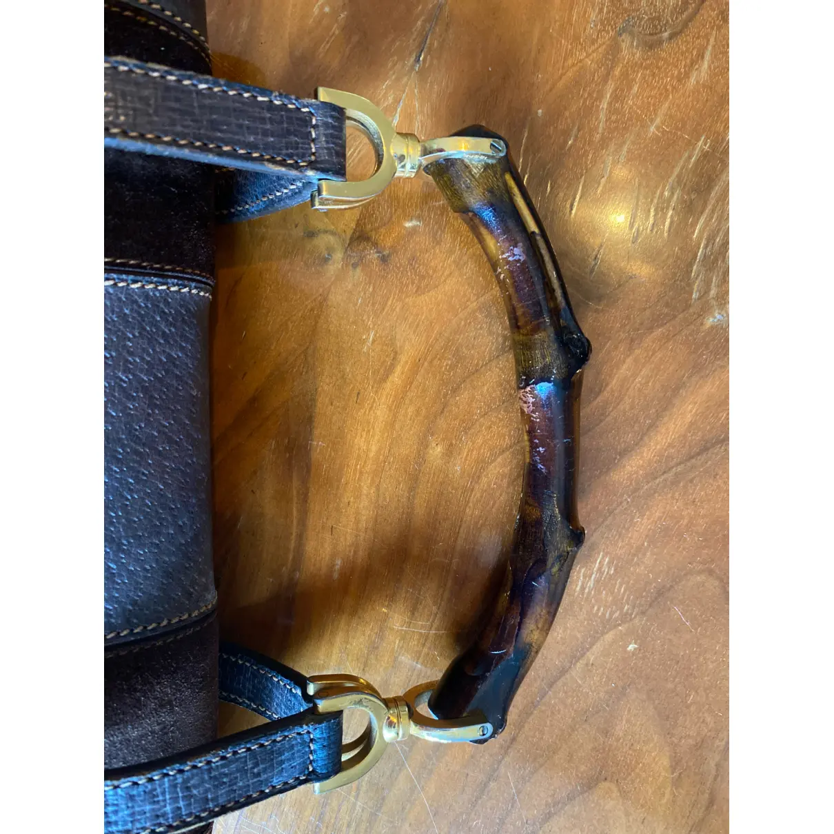 Buy Gucci Bamboo leather handbag online - Vintage