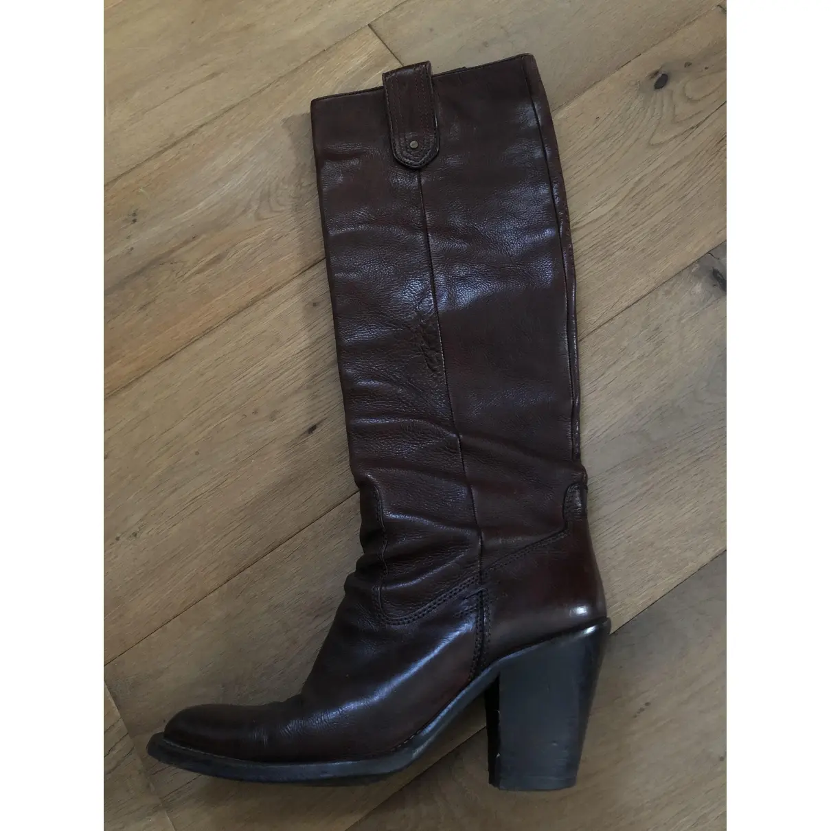 Barbara Bui Leather cowboy boots for sale