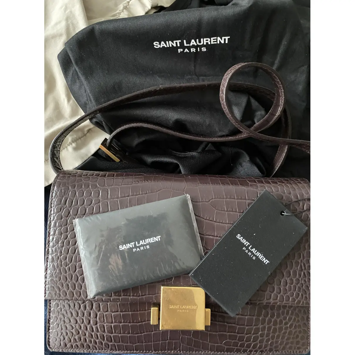 Bellechasse leather crossbody bag Saint Laurent