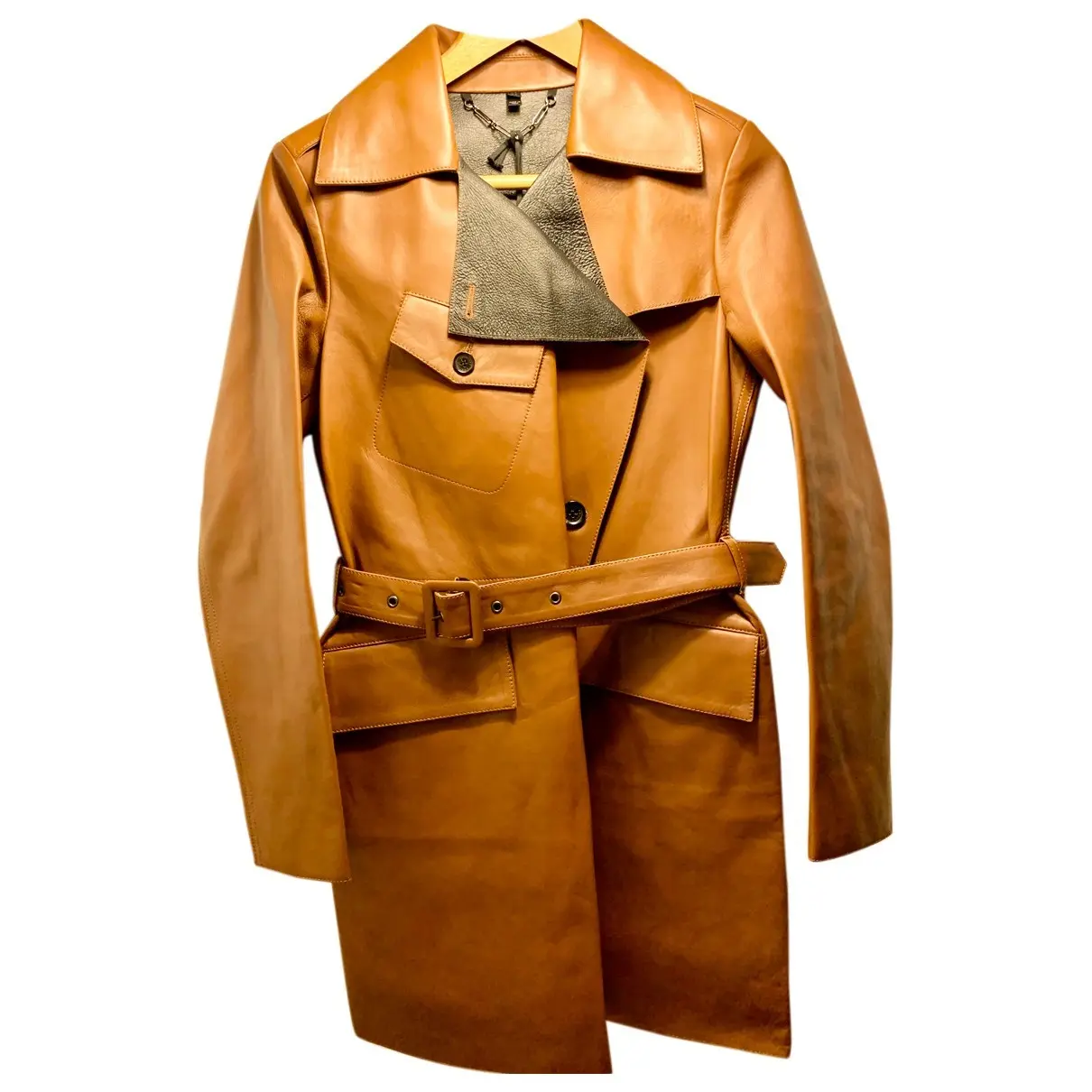 Leather trench coat Belstaff