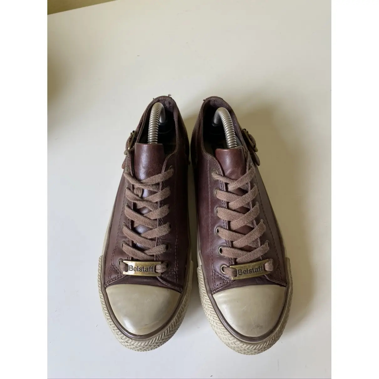 Leather trainers Belstaff