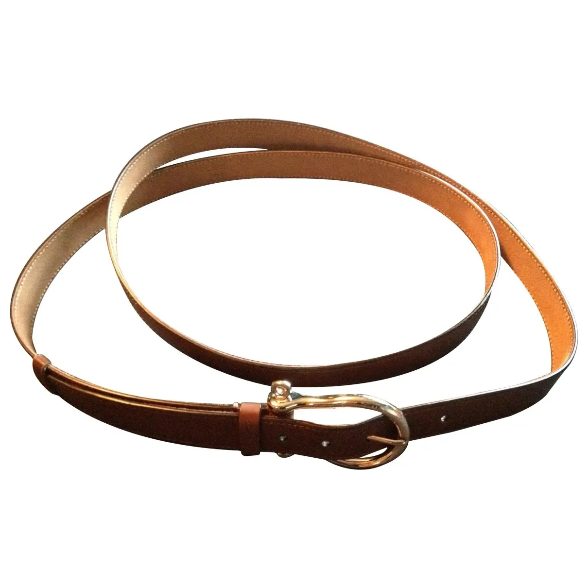 Brown Leather Belt Celine