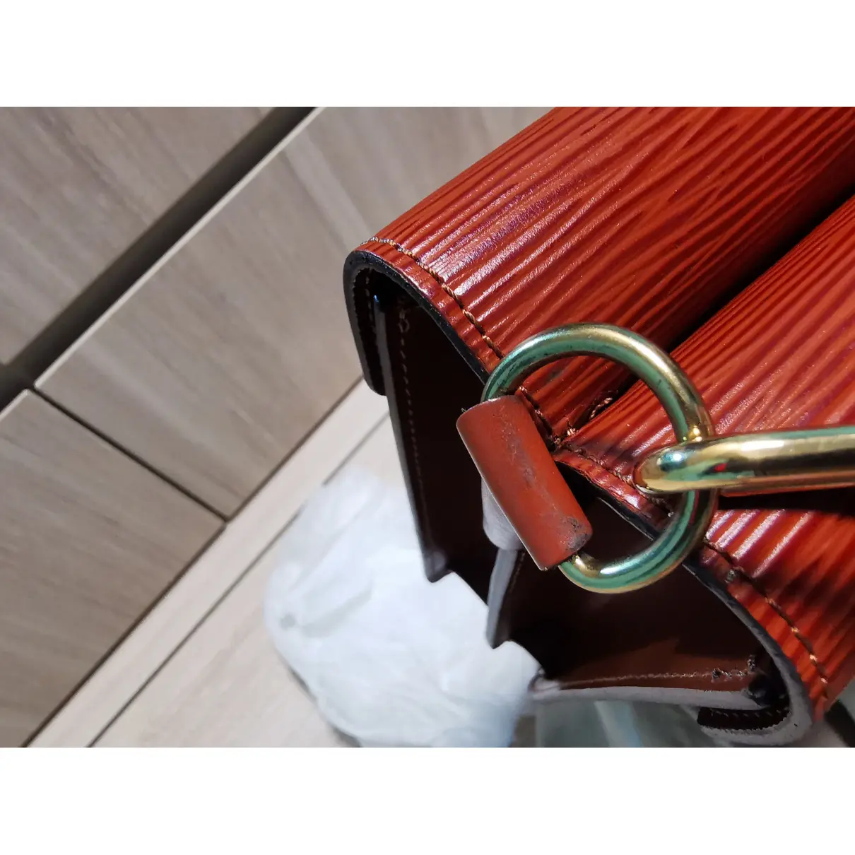 Biface leather satchel Louis Vuitton