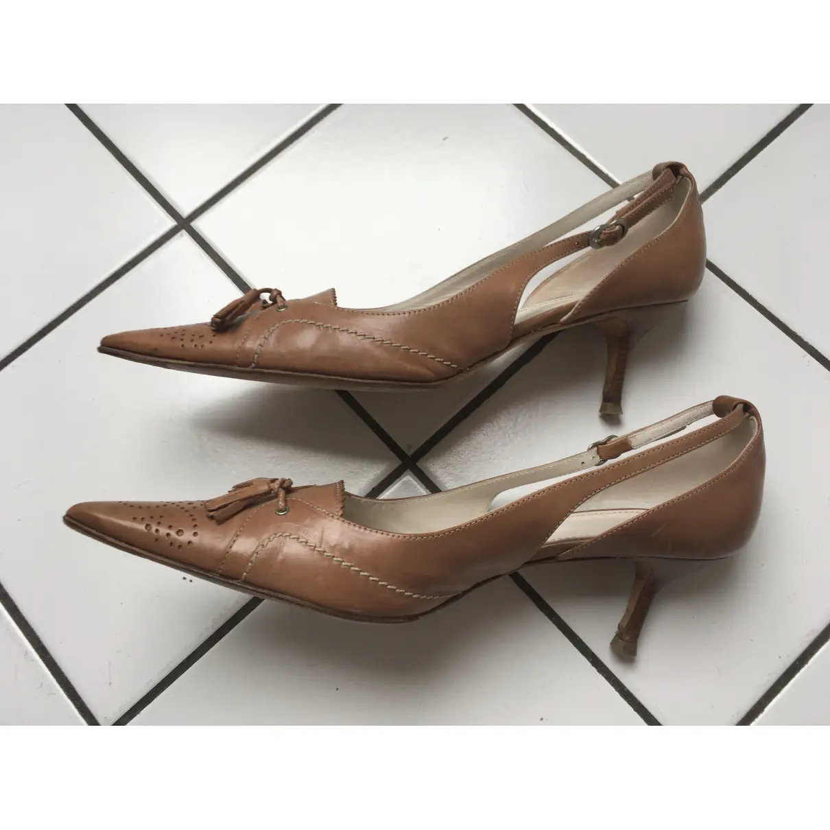Leather heels Bogner