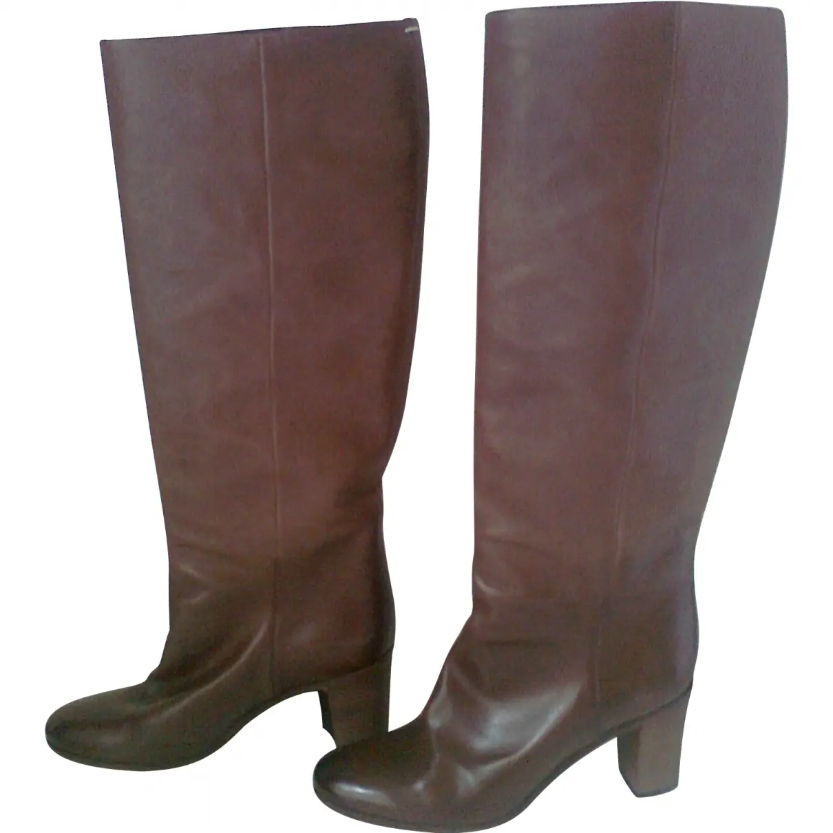 Brown Leather Boots Maison Martin Margiela