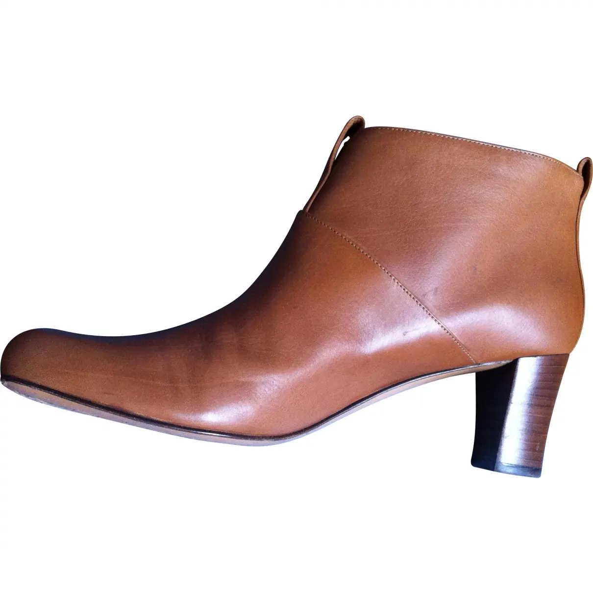 Brown Leather Ankle boots Avril Gau