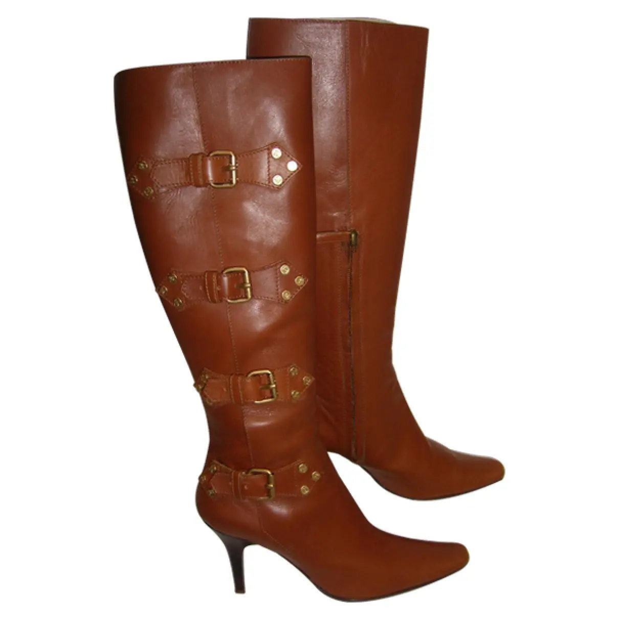 Brown Leather Boots Celine