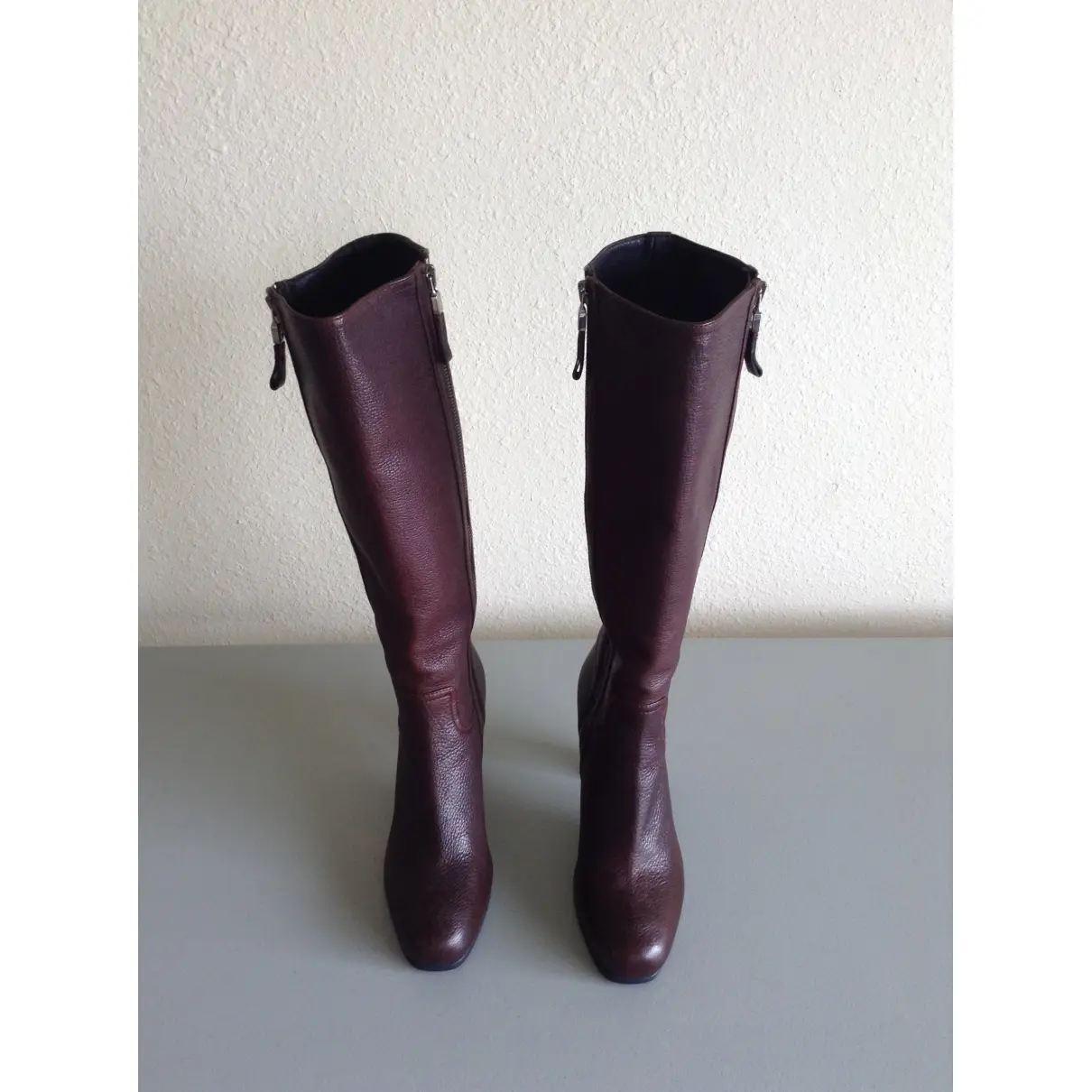 Prada Brown Leather Boots for sale