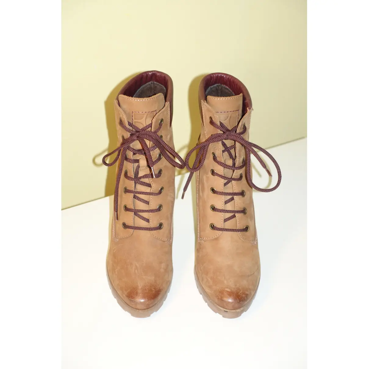 Buy Boss Orange Leather lace up boots online