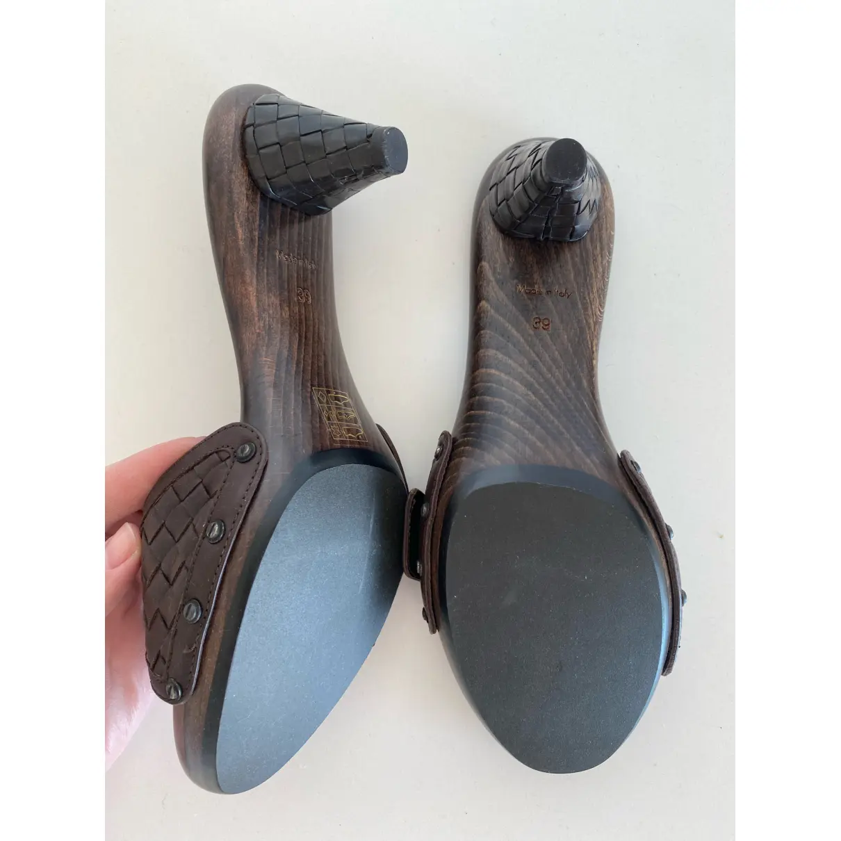 Leather sandals Bottega Veneta