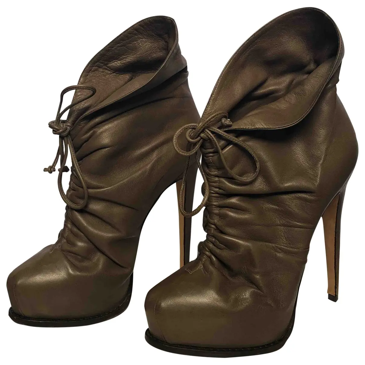 Leather lace up boots Brian Atwood