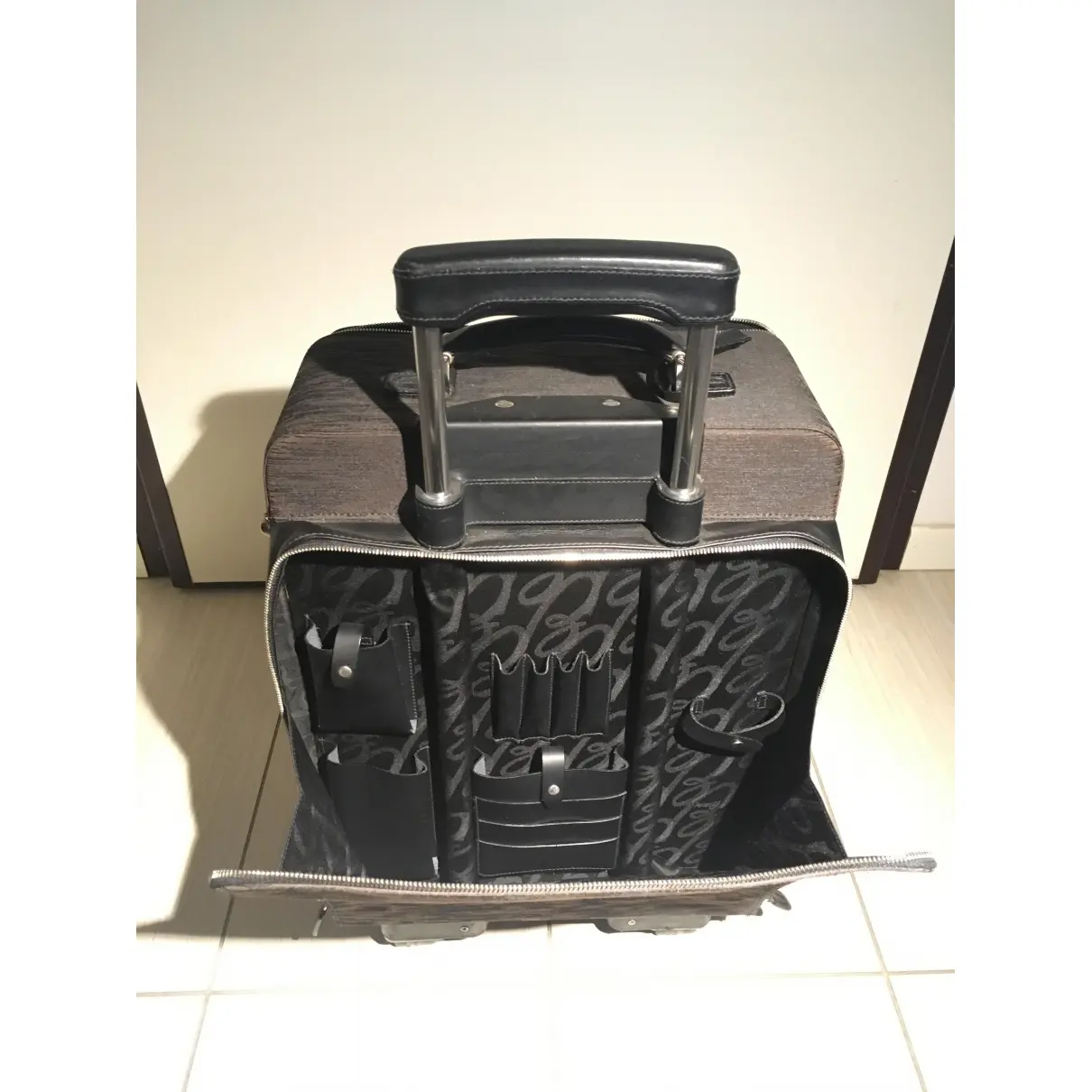 Leather travel bag Brioni