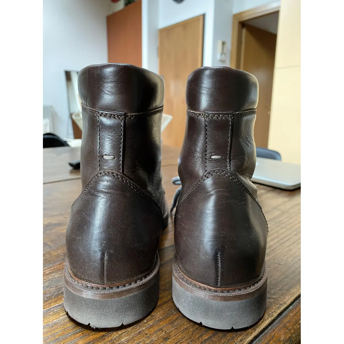 Leather boots Brunello Cucinelli