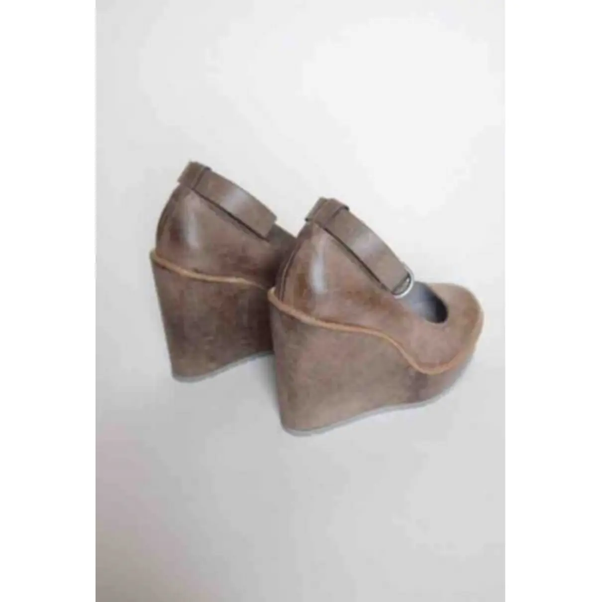 Leather heels Brunello Cucinelli