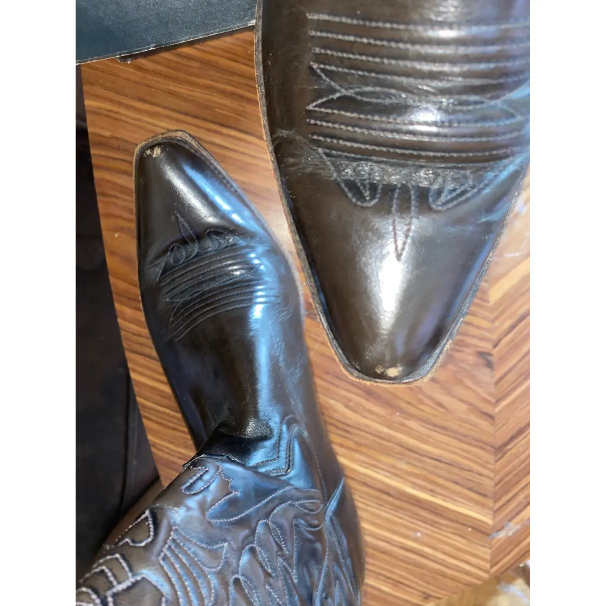 Leather cowboy boots BUFFALO
