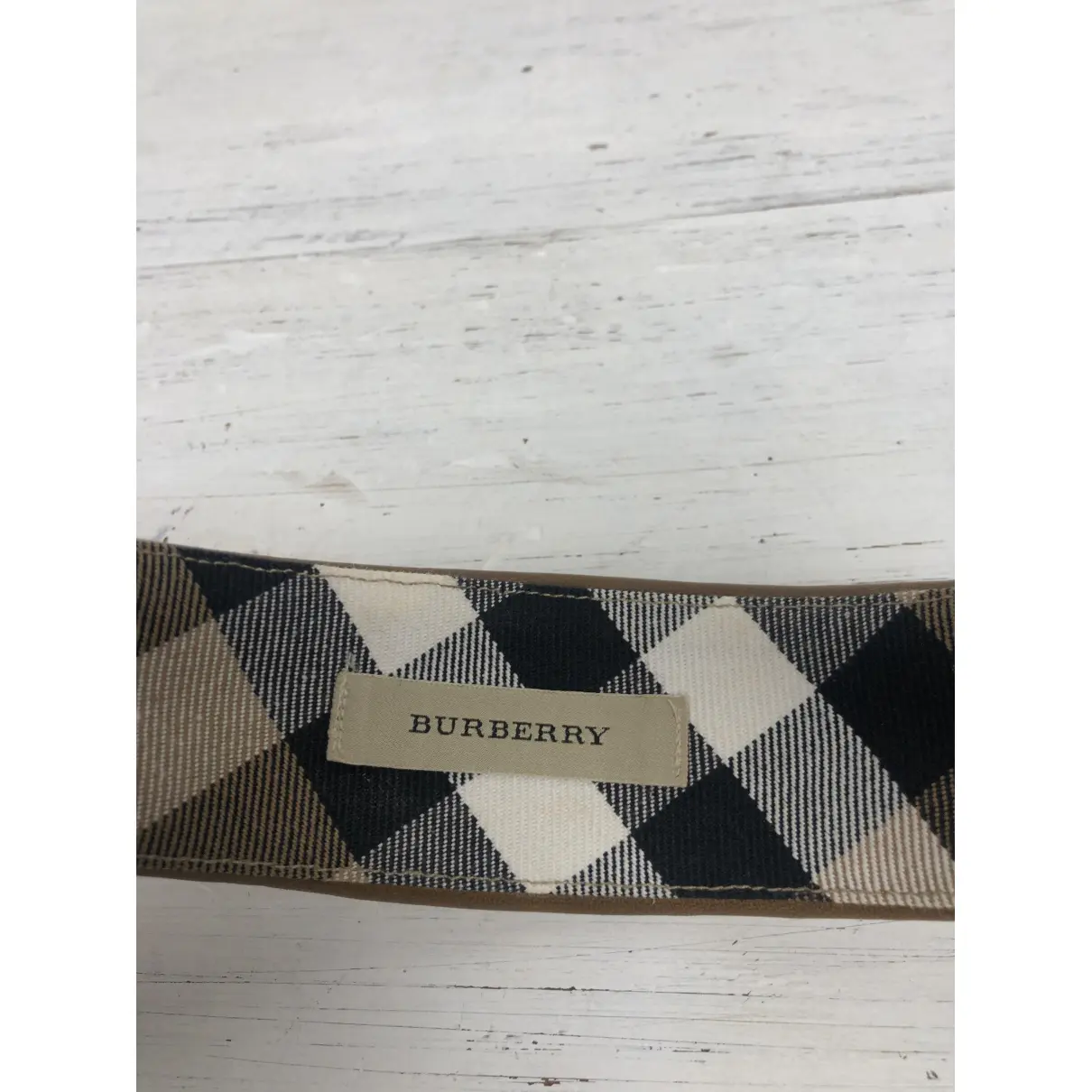Leather hair accessory Burberry