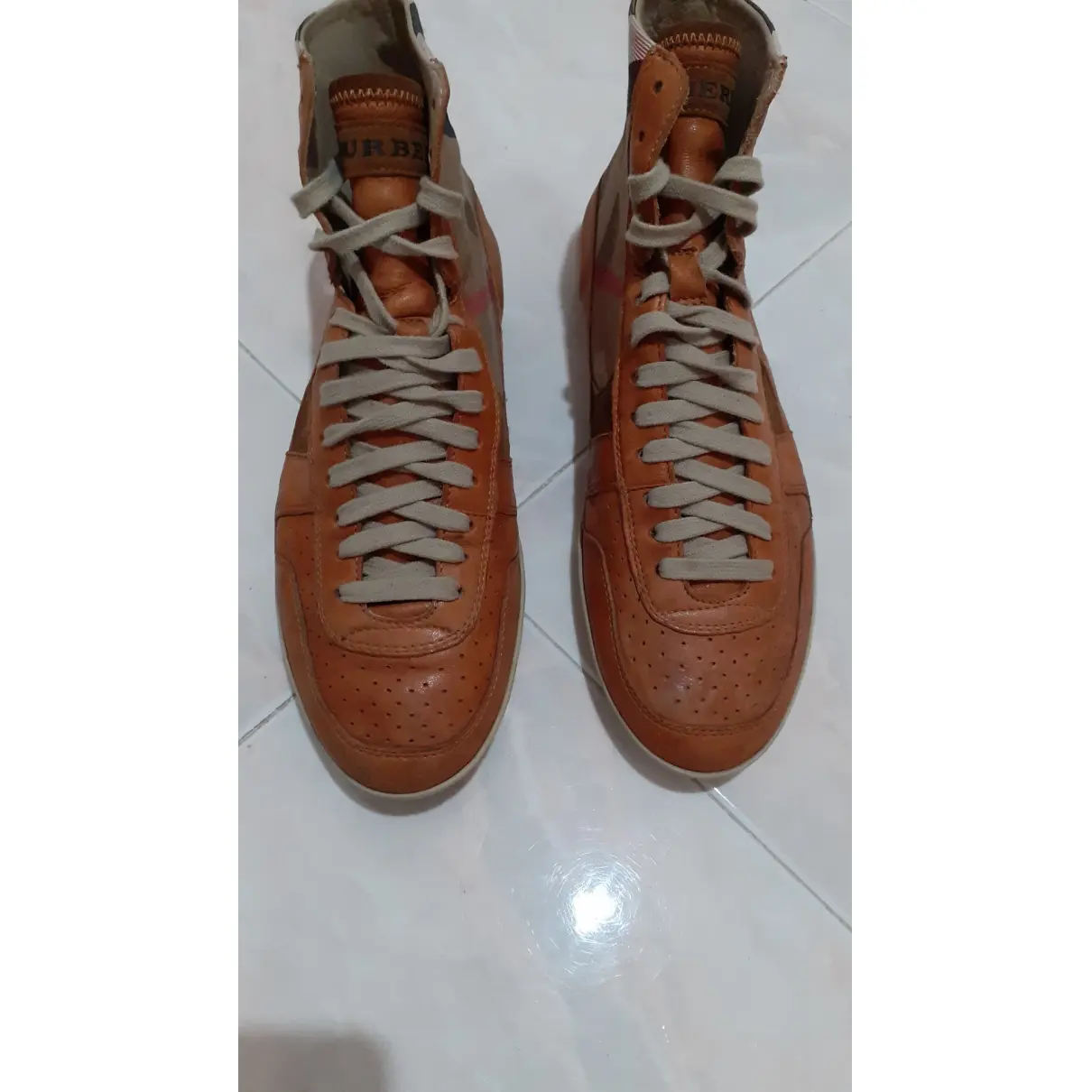 Leather lace ups Burberry