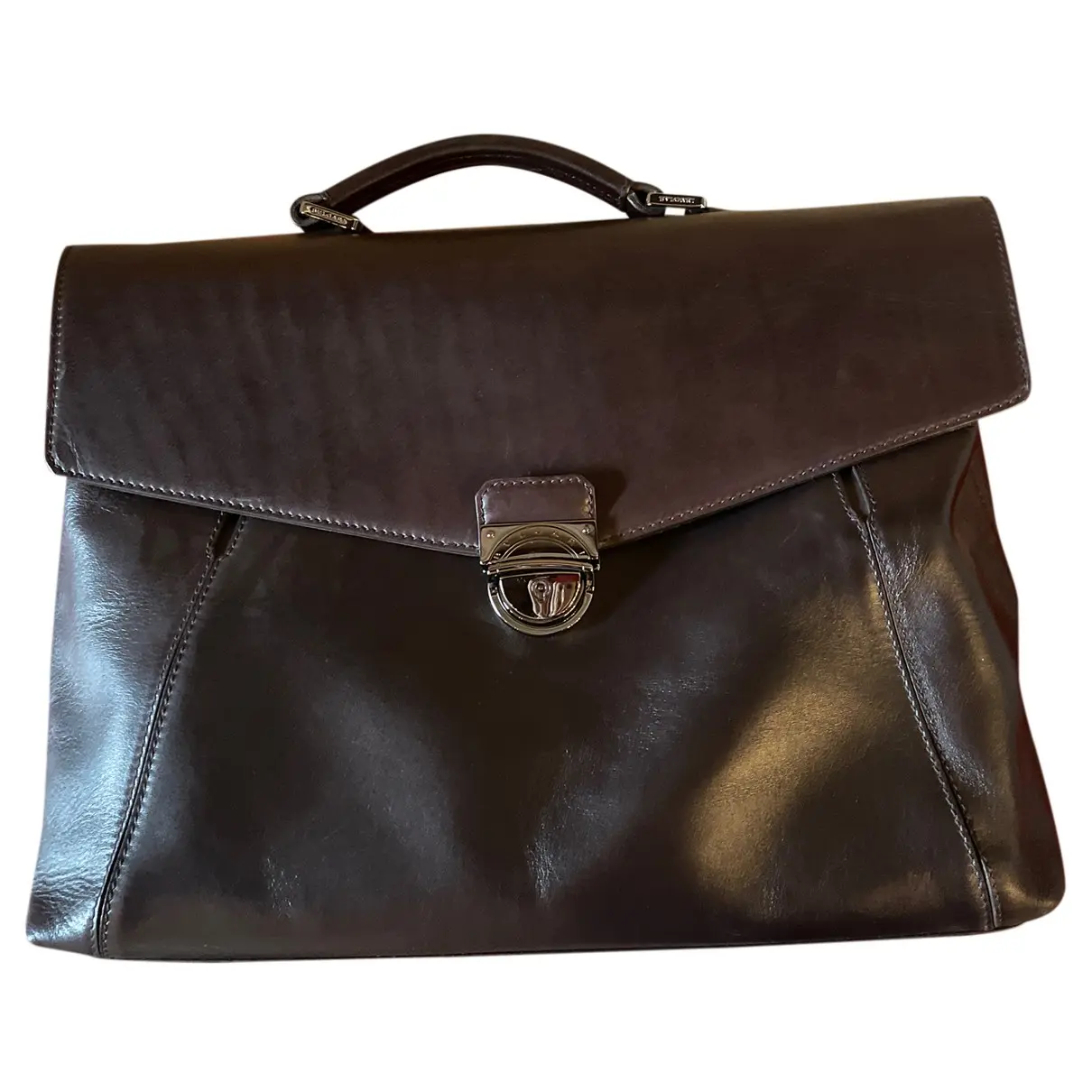 Leather bag Bvlgari