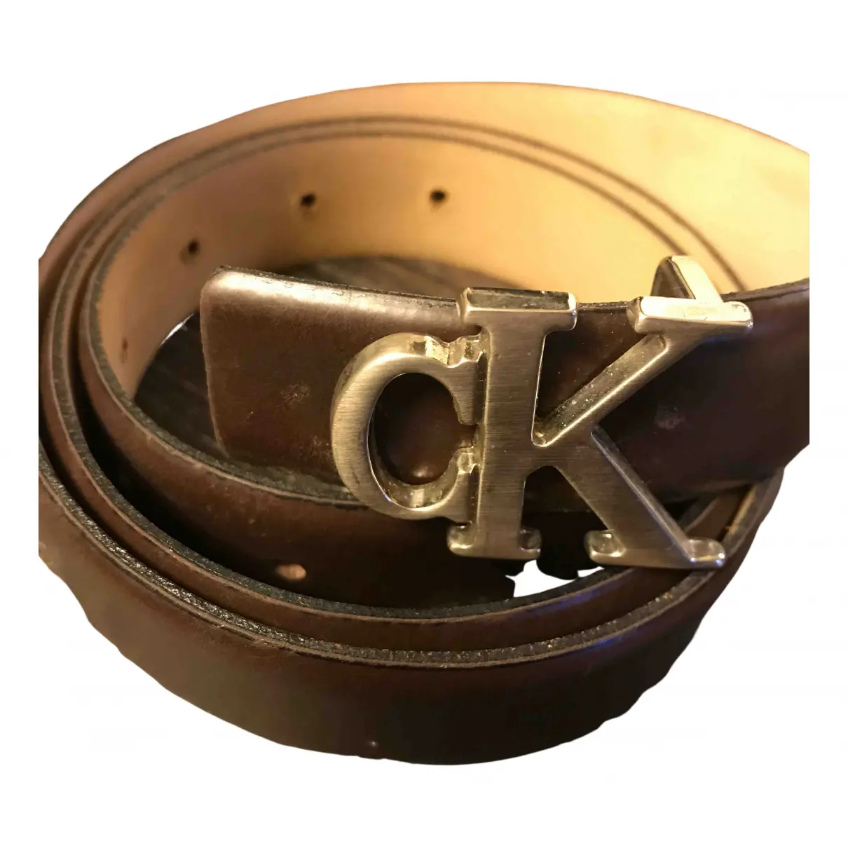 Leather belt Calvin Klein