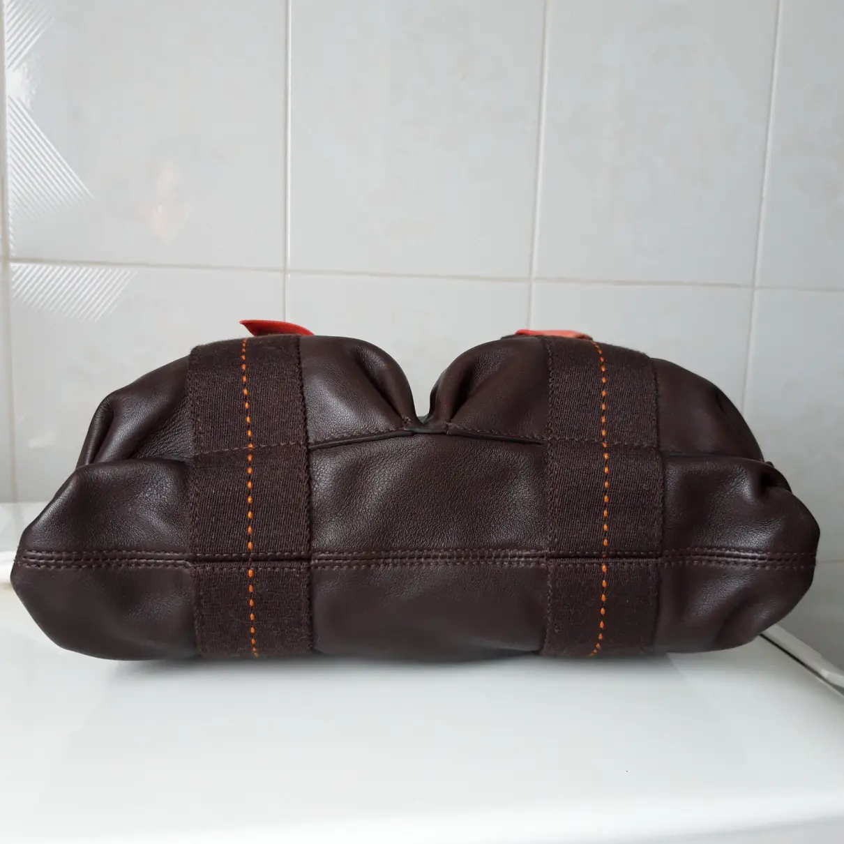 Caravane leather handbag Hermès