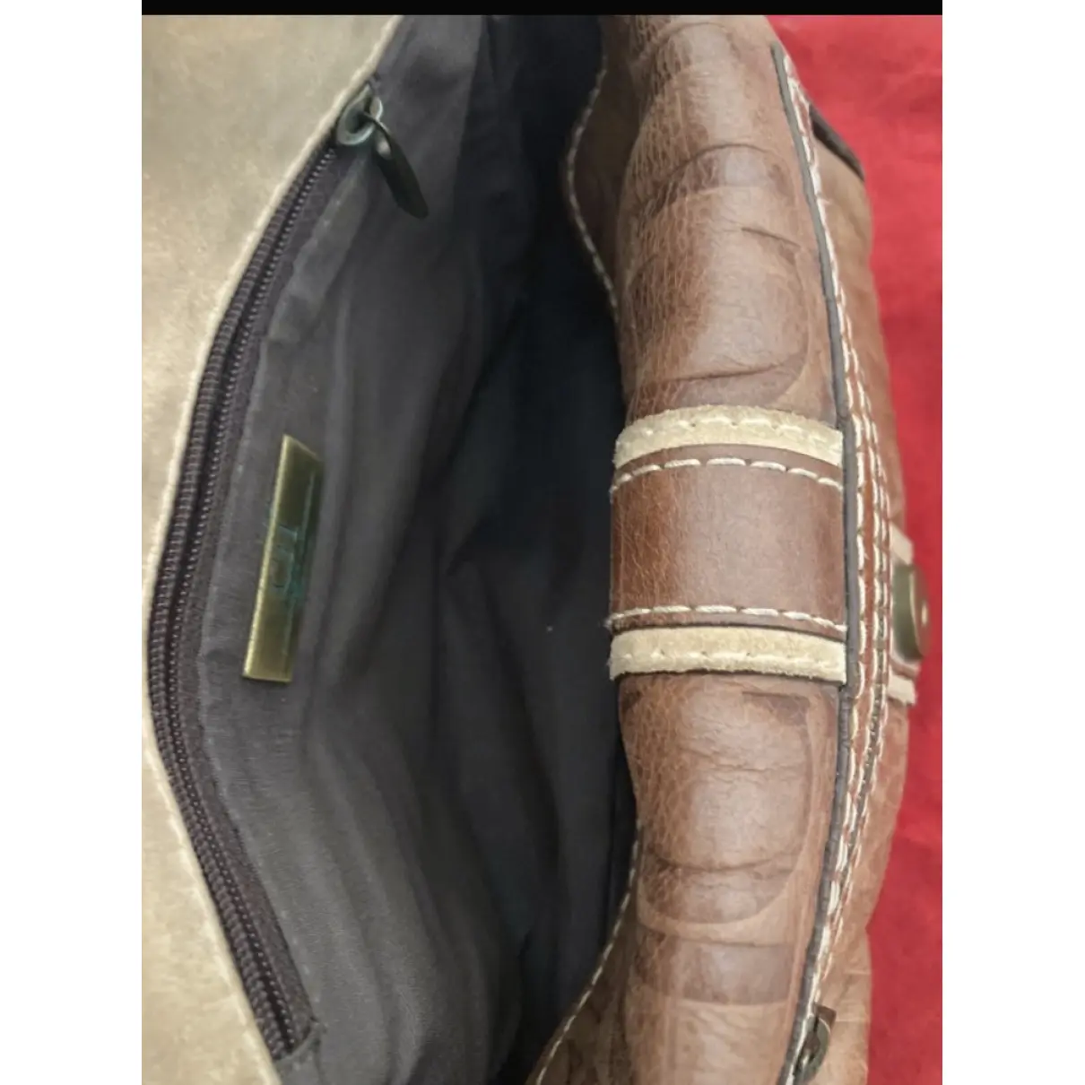 Leather clutch bag Carolina Herrera