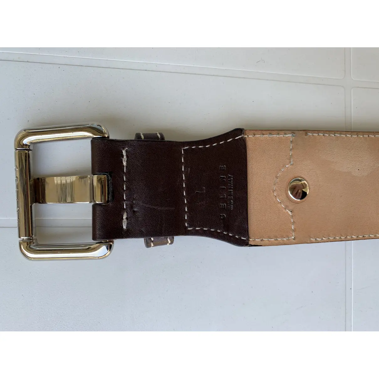 Leather belt Celine